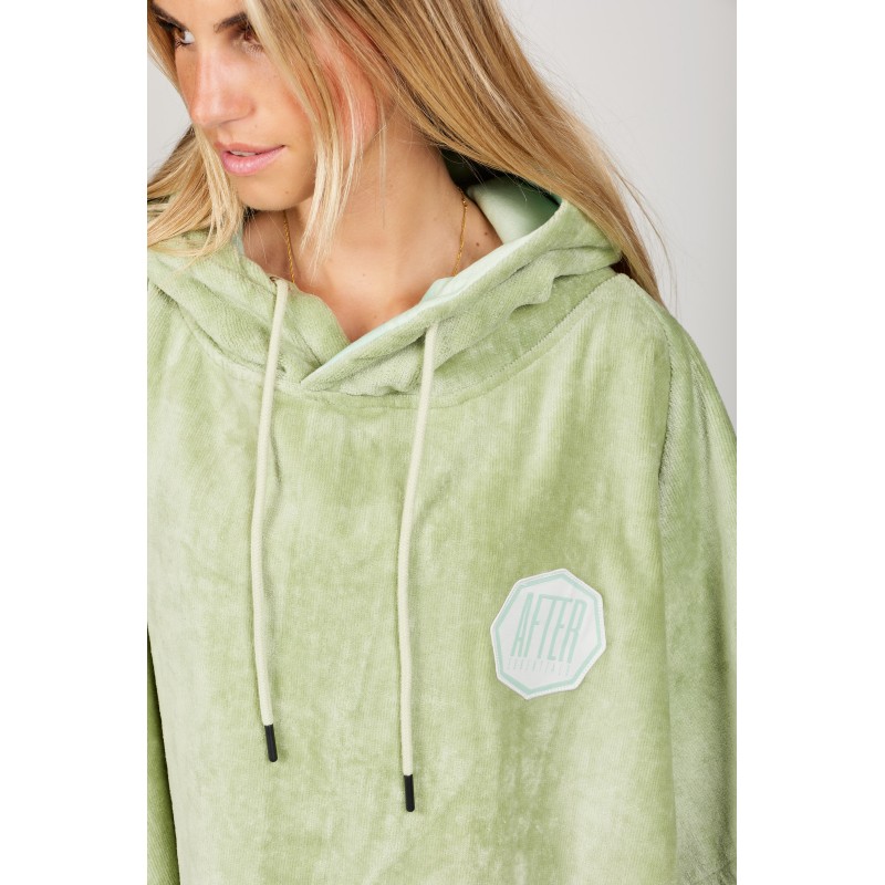 Poncho High End - 100% Coton - Tender Green