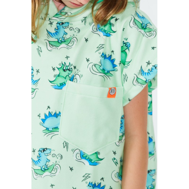 Poncho Kids - Dino - Green