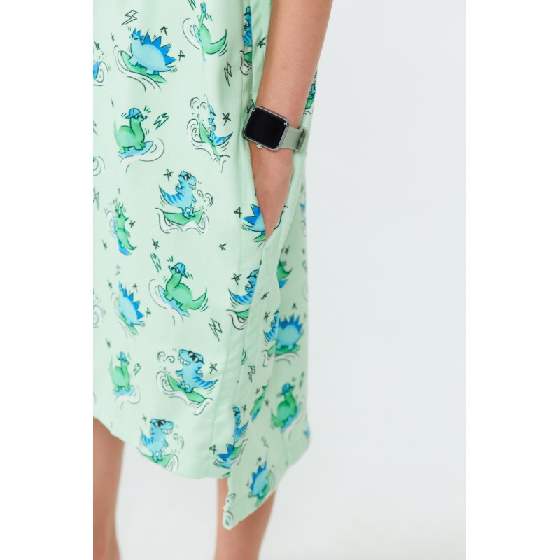 Poncho Kids - Dino - Green