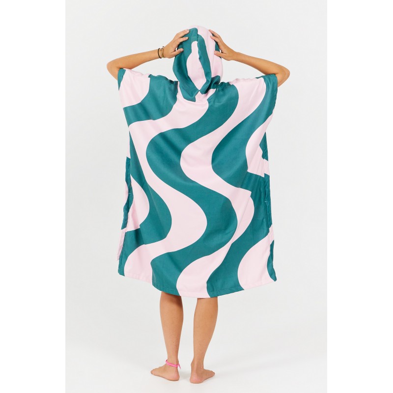 Poncho swim Club - ONDULATIONS - PINK GREEN