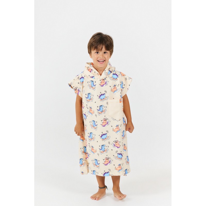 Poncho Toddler - Dino - Green
