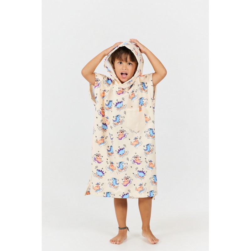 Poncho Toddler - Dino - Green