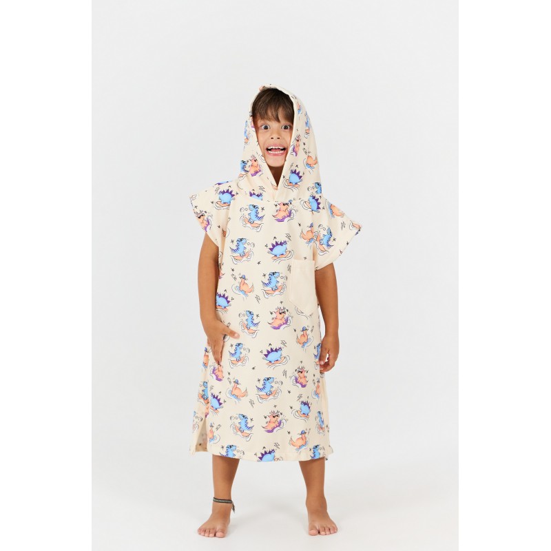 Poncho Toddler - Dino - Green