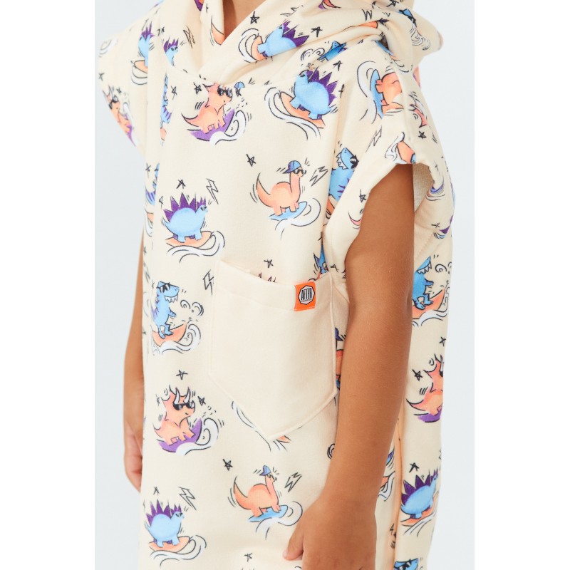 Poncho Toddler - Dino - Green