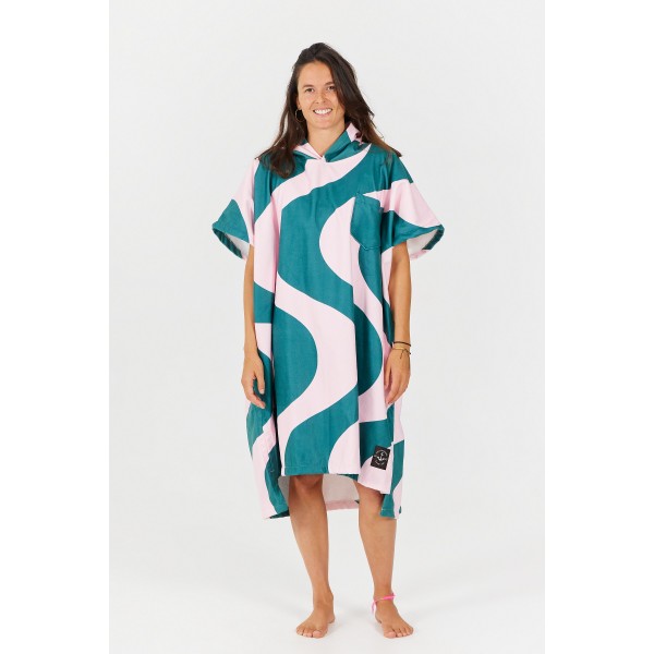 Poncho swim Club - ONDULATIONS - PINK GREEN