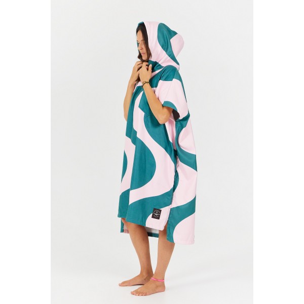 Poncho swim Club - ONDULATIONS - PINK GREEN