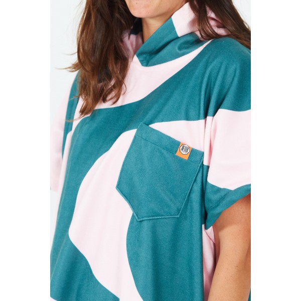 Poncho swim Club - ONDULATIONS - PINK GREEN