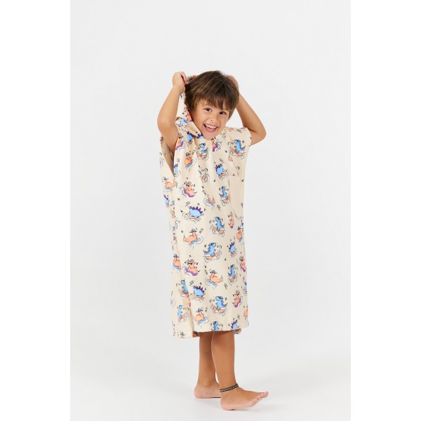 Poncho Toddler - Dino - Green
