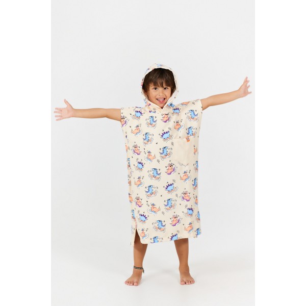 Poncho Toddler - Dino - Green