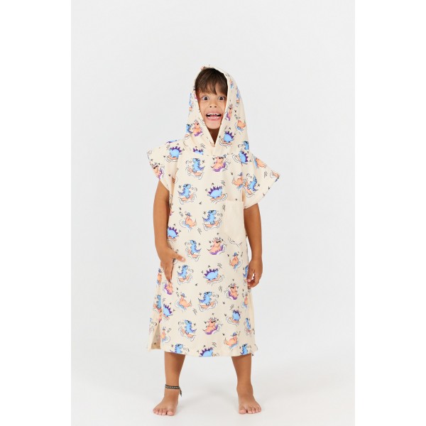 Poncho Toddler - Dino - Green