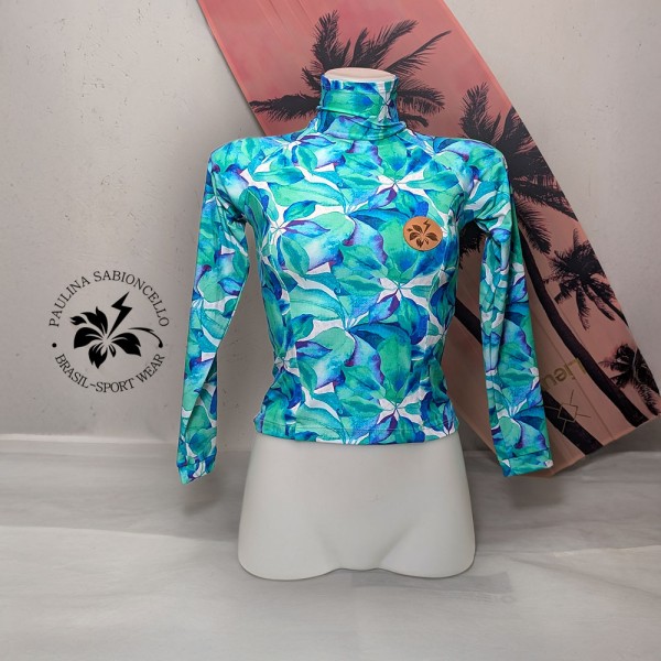 PS MAJICA DOLG ROKAV TOURQUISE BLUE GREEN