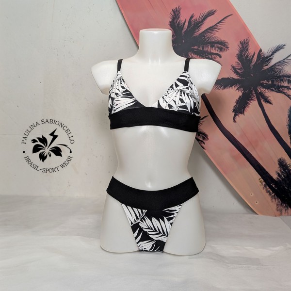 PS BIKINKE MULTIFLOWER BLACK