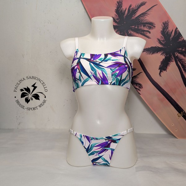 PS BIKINKE WHITE GREEN PURPLE