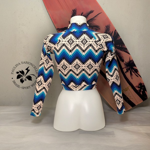 PS MAJICA DOLG ROKAV BLUE WHITE BLACK