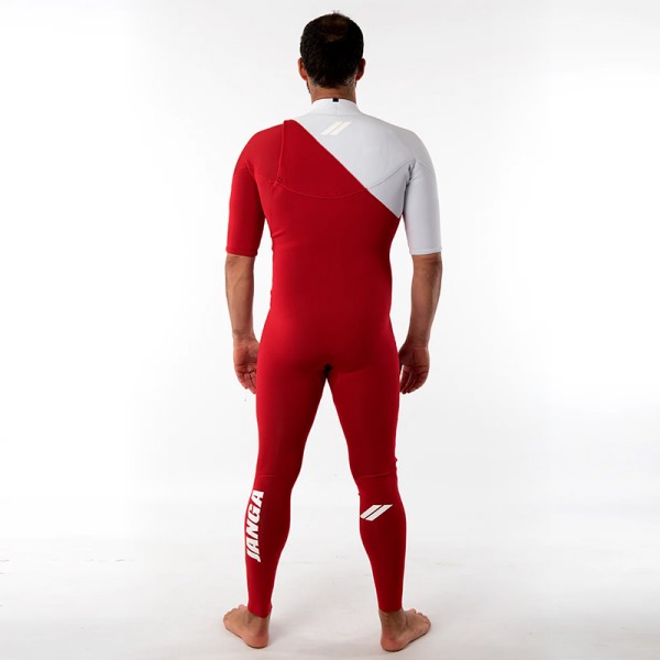 JANGA INDIGENT KRATEK ROKAV MAN 2/2MM WHITE RED