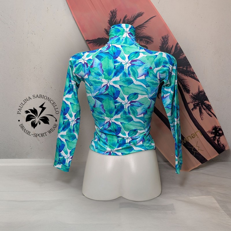 PS MAJICA DOLG ROKAV TOURQUISE BLUE GREEN