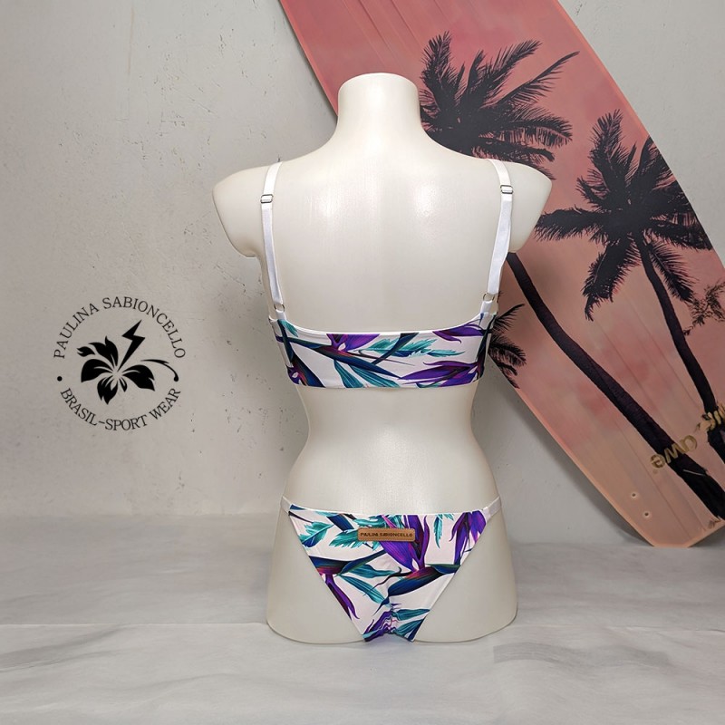 PS BIKINKE WHITE GREEN PURPLE