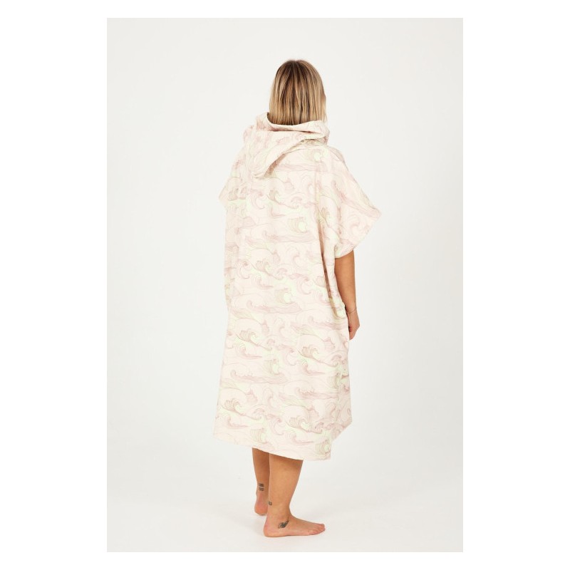 Poncho Japan Waves - Soft Pink