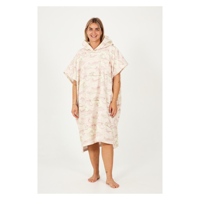 Poncho Japan Waves - Soft Pink