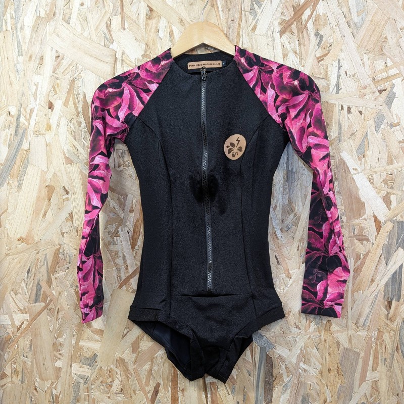 PS ENODELNE KOPALKE DOLGI ROKAV BLACK PINK SLEEVES