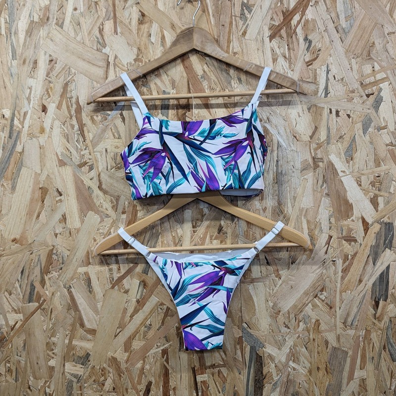 PS BIKINKE WHITE GREEN PURPLE
