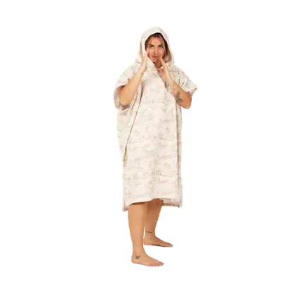 Poncho Japan Waves - Soft Pink